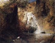 Samuel Palmer The Waterfalls,Pistil Mawddach oil on canvas
